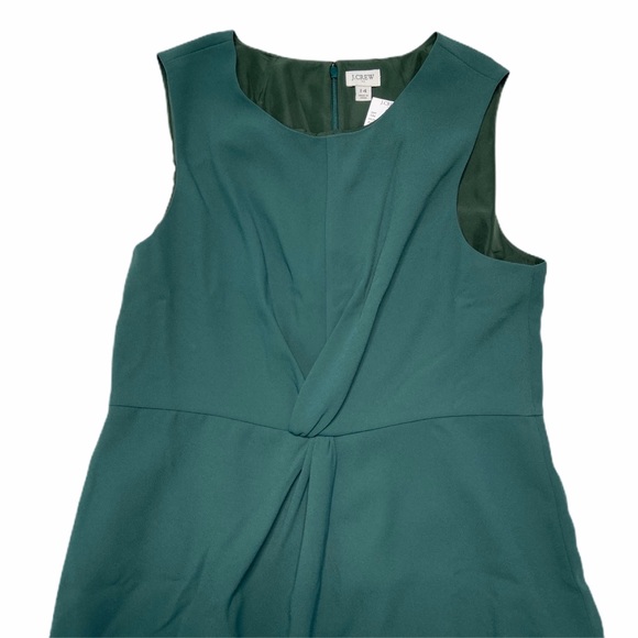 J. Crew | Green Knot-front Sheath Dress | 14 | NWT - Picture 5 of 8